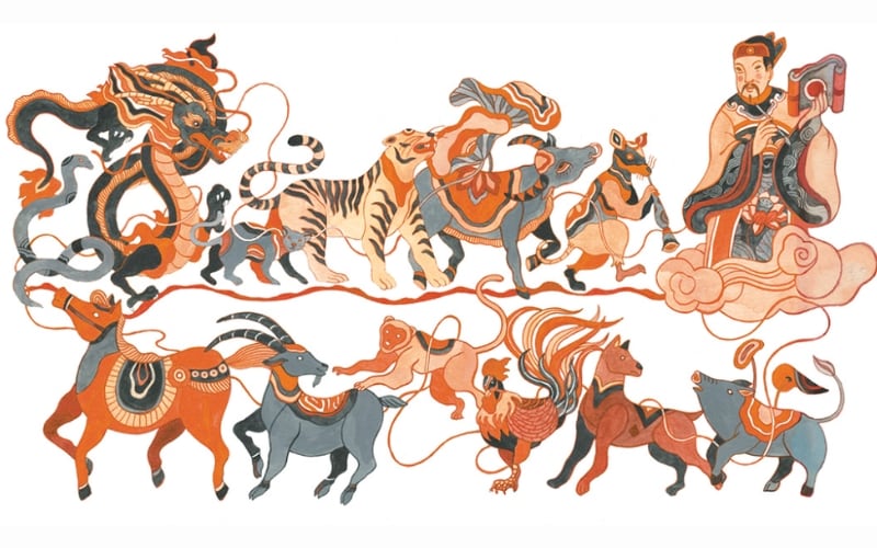 There are differences in legends between the 12 Vietnamese zodiac animals and the 12 Chinese zodiac animals